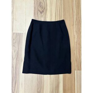Black Lined Pencil Skirt 4P Office Workwear